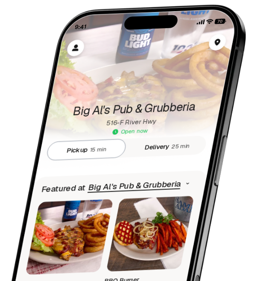 Big Al's Pub & Grubberia app preview