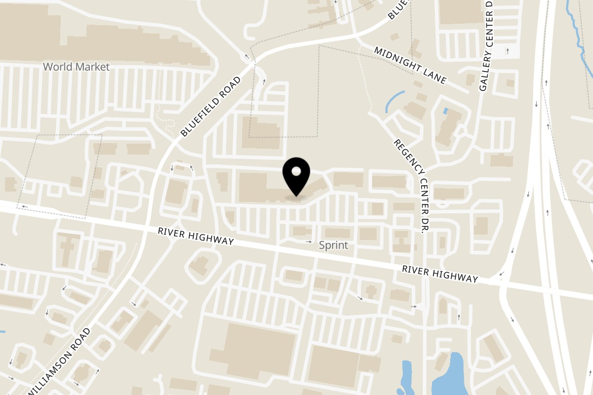 Map showing the location of Big Al's Pub & Grubberia on 516-F River Hwy in Mooresville